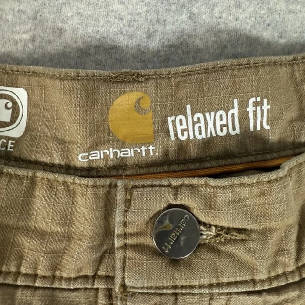Carhartt 101148 Cargo Work Pant 42x32‎ Relaxed Fit Ripstop Field Khaki Utility